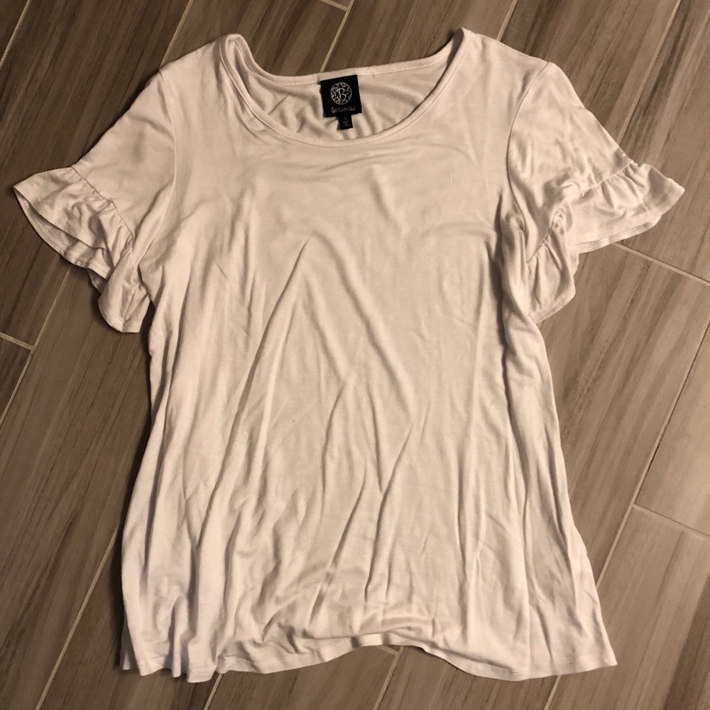 Bobeau Ruffle Sleeve Tee